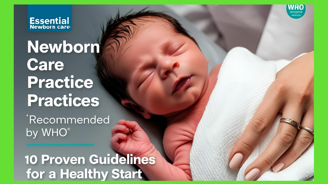 Essential Newborn Care Practices Recommended by WHO— 10 Proven Guidelines for a Healthy Start